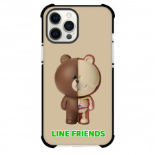 LINE Friends Brown Phone Case For iPhone And Samsung Galaxy Devices - Brown Mighty Jaxx XXRAY PLUS Brown