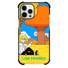 LINE Friends James Phone Case For iPhone And Samsung Galaxy Devices - James Reading Book Under Tree Poster