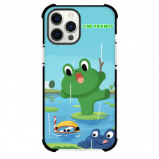 LINE Friends Leonard Phone Case For iPhone And Samsung Galaxy Devices - Leonard Dancing In the Rain Poster
