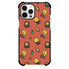 LINE Friends Sally Phone Case For iPhone And Samsung Galaxy Devices - Sally Pattern Art On Red Background