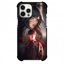 T1 Faker Phone Case For iPhone Samsung Galaxy Pixel OnePlus Vivo Xiaomi Asus Sony Motorola Nokia - Faker Portrait Ahri Background