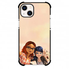 Miraculous Ladybug Phone Case For iPhone Samsung Galaxy Pixel OnePlus Vivo Xiaomi Asus Sony Motorola Nokia - Miraculous Ladybug Alya Cesaire And Marinette Taking Selfie Poster