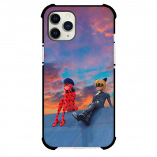 Miraculous Ladybug Phone Case For iPhone Samsung Galaxy Pixel OnePlus Vivo Xiaomi Asus Sony Motorola Nokia - Miraculous Ladybug And Cat Noir Sitting Together Poster