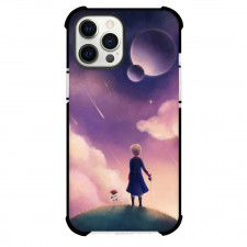 Little Prince Phone Case For iPhone and Samsung Galaxy Devices - The Little Prince Illustration Galaxy Background