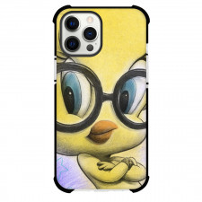 Looney Tunes Tweety Phone Case For iPhone Samsung Galaxy Pixel OnePlus Vivo Xiaomi Asus Sony Motorola Nokia - Tweety Wear Glasses