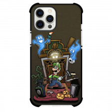 Luigi's Mansion Case For iPhone Samsung Galaxy Pixel OnePlus Vivo Xiaomi Asus Sony Motorola Nokia - Luigi's Mansion Elevator Comic Art Brown Background