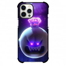 Luigi's Mansion King Boo Case For iPhone Samsung Galaxy Pixel OnePlus Vivo Xiaomi Asus Sony Motorola Nokia - King Boo Glowing Eyes Purple Background