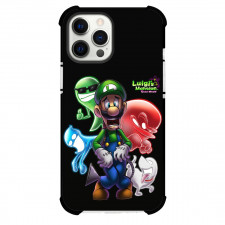 Luigi's Mansion Case For iPhone Samsung Galaxy Pixel OnePlus Vivo Xiaomi Asus Sony Motorola Nokia - Luigi's Mansion Shocked Black Background