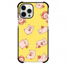LuLu Pig For iPhone Samsung Galaxy Pixel OnePlus Vivo Xiaomi Asus Sony Motorola Nokia - Lulu Pig Apple Pattern Art
