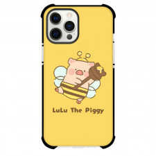 LuLu Pig For iPhone Samsung Galaxy Pixel OnePlus Vivo Xiaomi Asus Sony Motorola Nokia - Bee Portrait Yellow Background