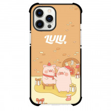 LuLu Pig For iPhone Samsung Galaxy Pixel OnePlus Vivo Xiaomi Asus Sony Motorola Nokia - Lulu Pig Christmas Outfit Illustration