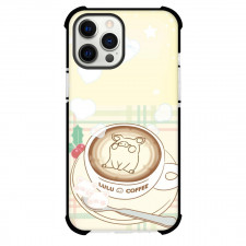 LuLu Pig For iPhone Samsung Galaxy Pixel OnePlus Vivo Xiaomi Asus Sony Motorola Nokia - Lulu Pig Coffee Illustration
