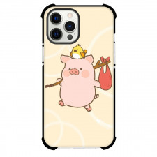 LuLu Pig For iPhone Samsung Galaxy Pixel OnePlus Vivo Xiaomi Asus Sony Motorola Nokia - Lulu Pig Walking Illustration