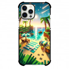 Minecraft Phone Case For iPhone Samsung Galaxy Pixel OnePlus Vivo Xiaomi Asus Sony Motorola Nokia - Minecraft Beach 3d Art