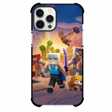 Minecraft Phone Case For iPhone Samsung Galaxy Pixel OnePlus Vivo Xiaomi Asus Sony Motorola Nokia - Characters Fighting Poster