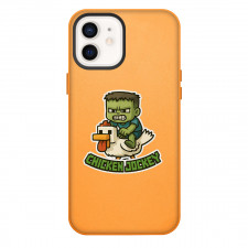 Minecraft Chicken Jockey Phone Case For iPhone Samsung Galaxy Pixel OnePlus Vivo Xiaomi Asus Sony Motorola Nokia - Minecraft Chicken Jockey Angry Chibi Sticker