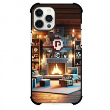 Minecraft Phone Case For iPhone Samsung Galaxy Pixel OnePlus Vivo Xiaomi Asus Sony Motorola Nokia - Minecraft Cozy Fireplace 3d Art