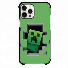 Minecraft Creeper Phone Case For iPhone Samsung Galaxy Pixel OnePlus Vivo Xiaomi Asus Sony Motorola Nokia - Creeper Cave Peeking Cartoon Art