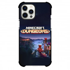Minecraft Phone Case For iPhone Samsung Galaxy Pixel OnePlus Vivo Xiaomi Asus Sony Motorola Nokia - Minecraft Dungeons Series Logo Banner