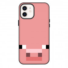 Minecraft Pig Phone Case For iPhone Samsung Galaxy Pixel OnePlus Vivo Xiaomi Asus Sony Motorola Nokia - Pig Avatar Minimalist Art Poster