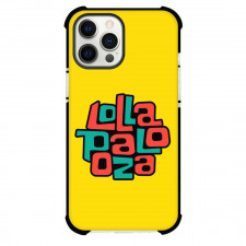 Lollapalooza Phone Case For iPhone And Samsung Galaxy - Lollapalooza 2018 Logo On Yellow Background