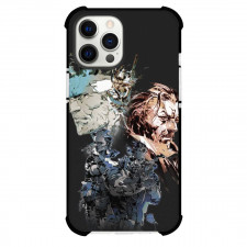 Metal Gear Solid Phone Case For iPhone and Samsung Galaxy Devices - Metal Gear Solid Characters Side Portrait Black Background