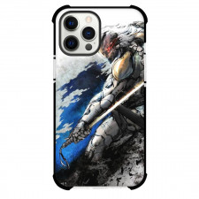Metal Gear Solid Phone Case For iPhone and Samsung Galaxy Devices - Metal Gear Solid Raiden Illustration White Background