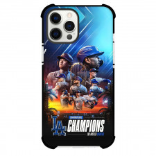MLB Los Angeles Dodgers Phone Case For iPhone Samsung Galaxy Pixel OnePlus Vivo Xiaomi Asus Sony Motorola Nokia - LA Dodgers World Series Champs Sunset Background