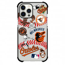 MLB Baltimore Orioles Phone Case For iPhone And Samsung Galaxy Devices - Baltimore Orioles Mania Collage Logo