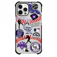 MLB Colorado Rockies Phone Case For iPhone And Samsung Galaxy Devices - Colorado Rockies Mania Collage Logo
