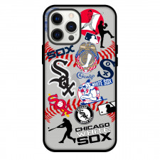 MLB Chicago White Sox Phone Case For iPhone And Samsung Galaxy Devices - Chicago White Sox Mania Collage Logo
