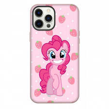 My Little Pony Pinkie Pie Phone Case For iPhone Samsung Galaxy Pixel OnePlus Vivo Xiaomi Asus Sony Motorola Nokia - Pinkie Pie Smiling Portrait On Strawberry Background