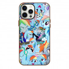 My Little Pony Rainbow Dash Phone Case For iPhone Samsung Galaxy Pixel OnePlus Vivo Xiaomi Asus Sony Motorola Nokia - Rainbow Dash Different Moods Portrait Collage Poster