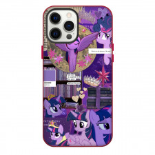 My Little Pony Twilight Sparkle Phone Case For iPhone Samsung Galaxy Pixel OnePlus Vivo Xiaomi Asus Sony Motorola Nokia - Twilight Sparkle Book Side Portrait Collage Poster