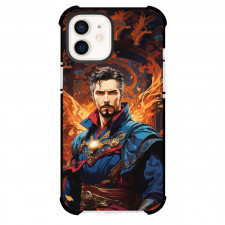 Marvel Doctor Strange Phone Case For iPhone And Samsung Galaxy Devices - Doctor Strange Flames Portrait Illustration