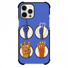 Marvels The Fantastic Four Phone Case For iPhone and Samsung Galaxy Devices - The Fantastic Four Finger Counting Comic Art