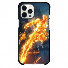 Marvels The Fantastic Four Human Torch Phone Case For iPhone and Samsung Galaxy Devices - Human Torch Illustration Flying