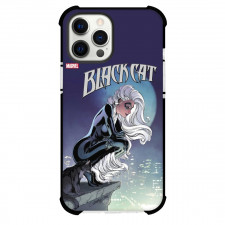 Black Cat Felicia Hardy Phone Case For iPhone Samsung Galaxy Pixel OnePlus Vivo Xiaomi Asus Sony Motorola Nokia - Black Cat Felicia Hardy Logo Sitting Comic Art