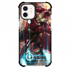 Marvel Iron Man Phone Case For iPhone And Samsung Galaxy Devices - Iron Man Attacking With Beam Illustration