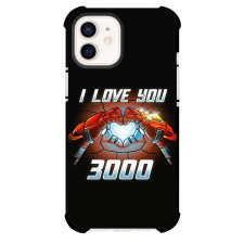 Marvel Iron Man Phone Case For iPhone And Samsung Galaxy Devices - Iron Man I Love You 3000 Heart Hand Sign