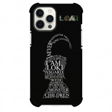 Loki Phone Case For iPhone And Samsung Galaxy Devices - Loki Side Portrait Word Art