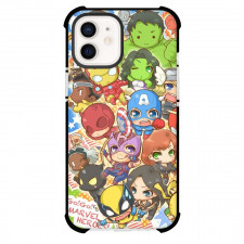 Marvel Phone Case For iPhone And Samsung Galaxy Devices - Marvel Heroes Chibi Art Poster