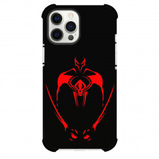 Spider Man Across The Spider Verse Spider Man 2099 Phone Case For iPhone And Samsung Galaxy Devices - Spider Man 2099 Minimalist On Black Background