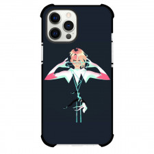 Spider Man Across The Spider Verse Spider Gwen Phone Case For iPhone And Samsung Galaxy Devices - Spider Gwen Portrait On Navy Background