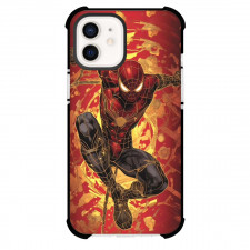 Marvel Spider Man Phone Case For iPhone And Samsung Galaxy Devices - Spider-Man In Iron Suit Jumping