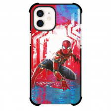 Marvel Spider Man Phone Case For iPhone And Samsung Galaxy Devices - Iron Spider-Man Red Backgound
