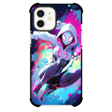 Marvel Spider Man Across The Spider Verse Spider Gwen Phone Case For iPhone And Samsung Galaxy Devices - Spider Gwen In Pink Pop Art