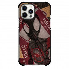 Spider Man Across The Spider Verse Spider Miles Morales Phone Case For iPhone And Samsung Galaxy Devices - Miles Morales HelloMyNameIs
