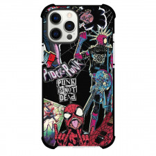Spider Man Across The Spider Verse Spider Punk Phone Case For iPhone And Samsung Galaxy Devices - Comic Series Spider Punk Is Not Dead