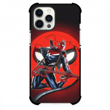 Spider Man Across The Spider Verse Spider Punk Phone Case For iPhone And Samsung Galaxy Devices - Spider Punk Jumping Illustration